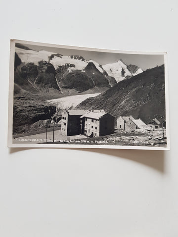 AK Glocknerhaus mit Grossglockner und Pasterze.