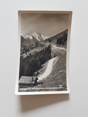 AK Grossglockner Hochalpenstrasse mit Grossglockner. (1934)