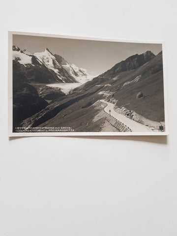 AK Grossglocknerstrasse mit Grossglockner u. Freiwandspitze.