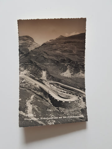 AK Grossglockner. Hochalpenstrasse mit der Pfandlscharte. (1935)
