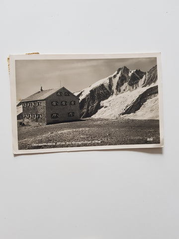 AK Oberwalderhütte mit Grossglockner. (1931)