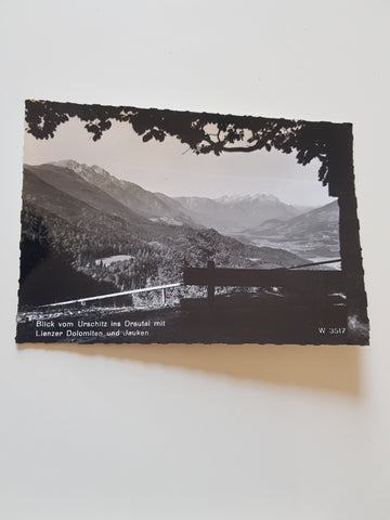 AK Blick vom Urschitz ins Drautal mit Lienzer Dolomiten und Jauken.