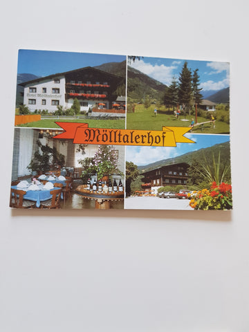 AK Lainach 45. Hotel Mölltalerhof. Familie Obersteiner.