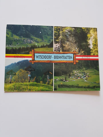 AK Witschdorf Brenntratten. Kreuzweg - Wasserfall.