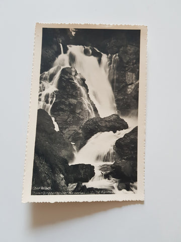 AK Obervellach. Oberer Groppensteiner Wasserfall im Mölltal.