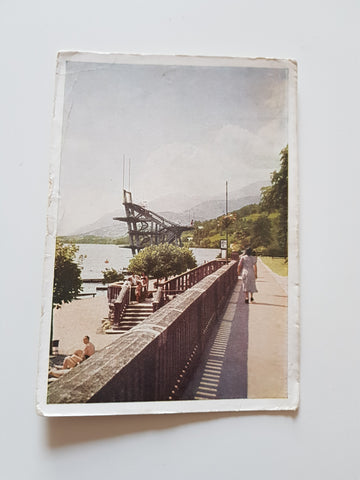 AK Millstatt. Promenade am Strandbad. (1950)