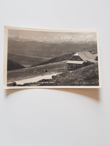 AK Millstätterhütte a. Törl mit Fernsicht nach Süden.