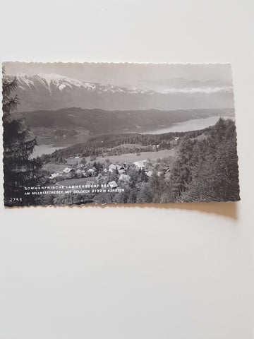 AK Lammersdorf, Am Millstättersee mit Goldeck.