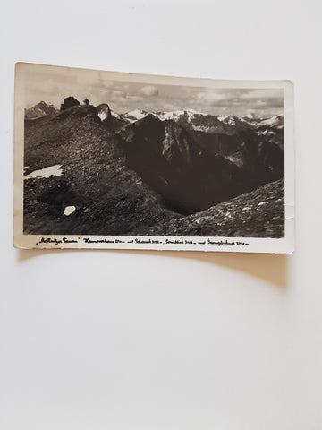 AK Mallnitzer Tauern. Hannoverhaus mit Schareck, Sonnblick und Grossglockner.