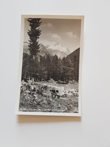 AK Mallnitz. Motiv am Weiher mit Ankogel. (1928)