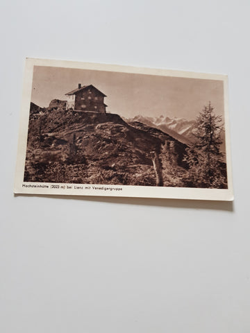 AK Hochsteinhütte bei Lienz mit Venedigergruppe.