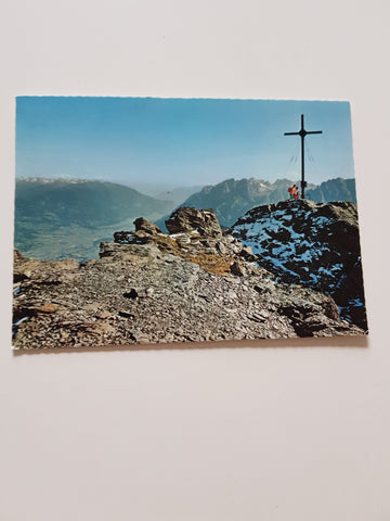 AK Gipfelkreuz Böses Weibele gegen Iselsberg, Drautal und Lienzer Dolomiten.