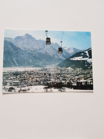 AK Lienz mit der Seilbahn zum Schigebiet Zettersfeld.