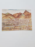 AK Lienz. Älteste erhaltene Ansicht. 1606/08 Aquarell eines unbekannten Malers als Beilage zum Geschichtswerk Der Tiroler Adler von Matthias Burgklechner.
