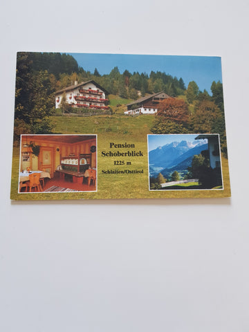 AK Ainet. Pension Schoberblick. Alois und Maria Klaunzer. Schlaiten 155.