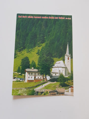 AK Kalkstein. Villgratental. Wallfahrtskirche Maria Schnee und Haus Betanien.