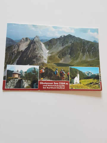 AK Obstanser See und Heinrichskapelle bei Kartitsch.