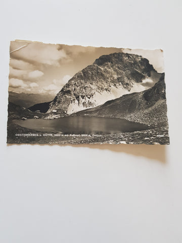 AK Obstansersee u. Hütte mit Roßkopf.