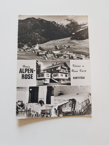 AK Kartitsch. Haus Alpenrose. Klaus u. Rosa Köck.