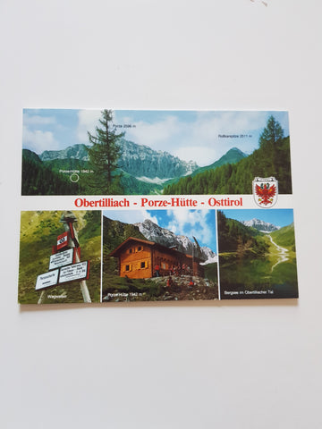 AK Obertilliach - Porze-Hütte.