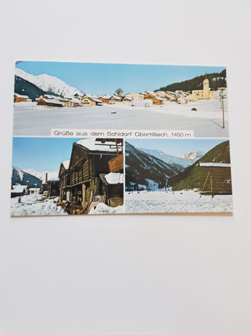 AK Grüße aus dem Schidorf Obertilliach.