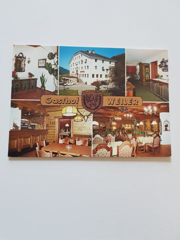 AK Obertilliach. Gasthof Weiler. Familie Scherer - Weiler.