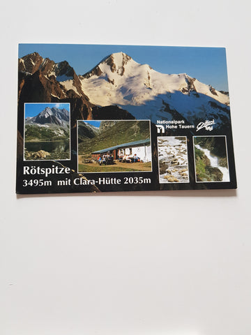 AK Rötspitze mit Clara-Hütte.