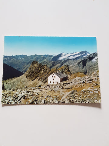 AK Defreggerhaus gegen Dolomiten und Malhamgruppe.