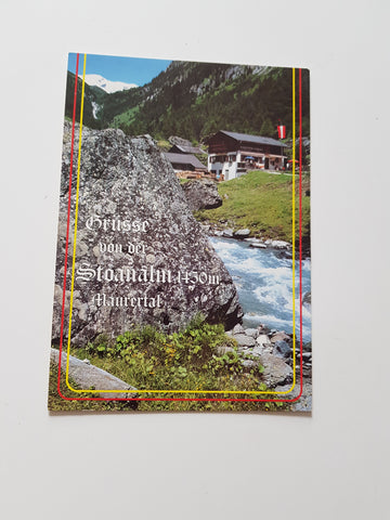 AK Grüsse von der Stoanalm. Maurertal.