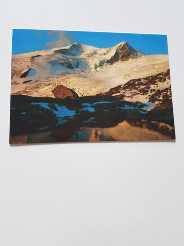 AK Sonnenaufgang in der Venedigergruppe. Blick über das Schlatenkees zum Hohen Zaun.