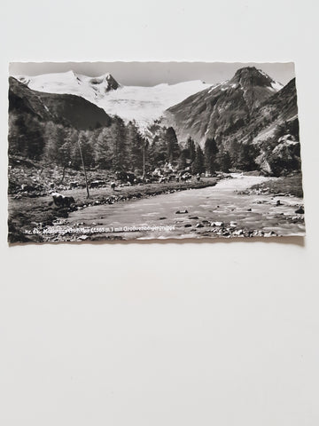 AK Motiv aus Gschlöss mit Großvenedigergruppe.