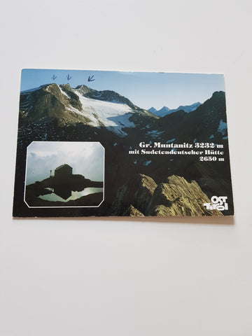 AK Gr. Muntanitz mit Sudetendeutscher Hütte.