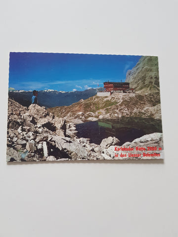 AK Karlsbader Hütte in den Lienzer Dolomiten.