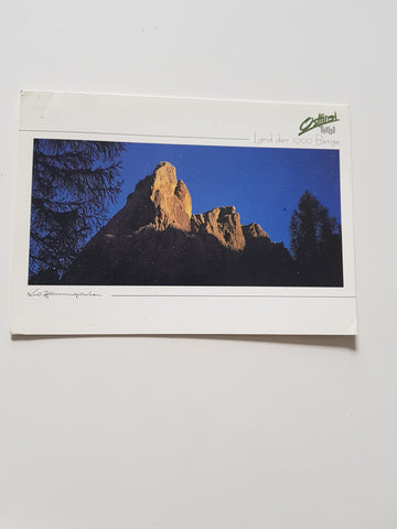 AK Abendlicht an der Laserzwand. Lienzer Dolomiten.