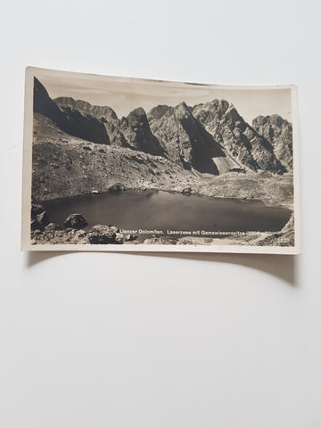 AK Lienzer Dolomiten. Laserzsee mit Gamswiesenspitze. (1930)