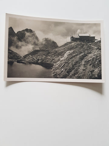 AK Die Gamswiesenspitzen und die Karlsbaderhütte vom kleinen Laserzsee.