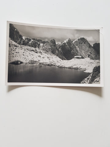 AK Gamswiesenspitzen und Karlsbaderhütte vom großen Laserzsee.