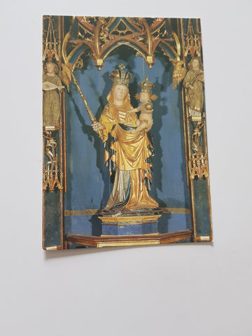 AK Obermauern. Gnadenbild vom Hauptaltar der Wallfahrtskirche Maria Schnee.