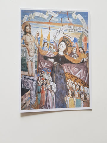 AK Obermauern. Wallfahrtskirche Maria Schnee. Fresko Maria.