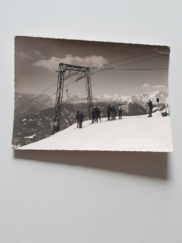 AK Steinerne Mandl Lift gegen Sextener Dolomiten.