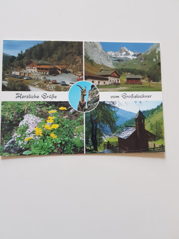 AK Herzliche Grüße vom Großglockner. Alpengasthof Lucknerhaus. Kals.