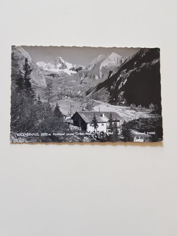 AK Lucknerhaus Ködnitztal gegen Großglockner.