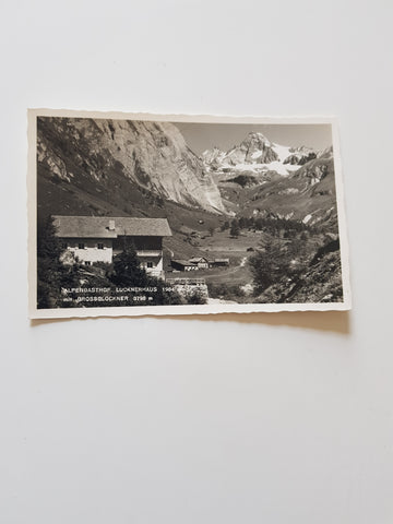 AK Alpengasthof Lucknerhaus mit Großglockner.