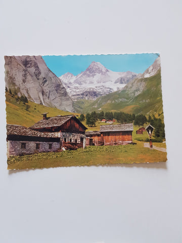 AK Ködnitztal bei Kals gegen Großglockner.