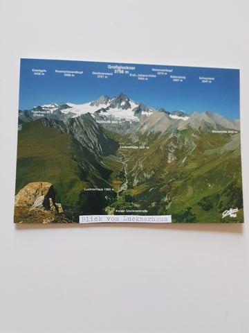 AK Der Großglockner. Kalser Glocknerstraße zum Lucknerhaus im Ködnitztal.