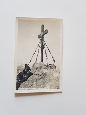 AK Grossglockner, Gipfelkreuz.