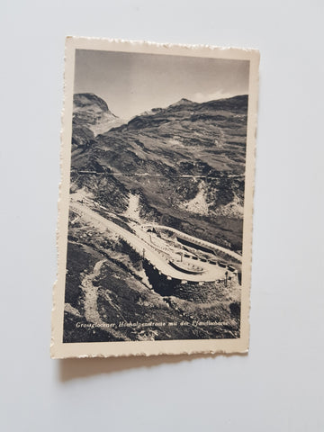 AK Grossglockner, Hochalpenstrasse mit der Pfandlscharte. (1936)