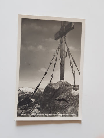 AK Kreuz auf dem Gipfel des Grossglockner.