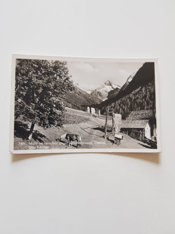 AK Motiv im Lesachtal gegen Schobergruppe.