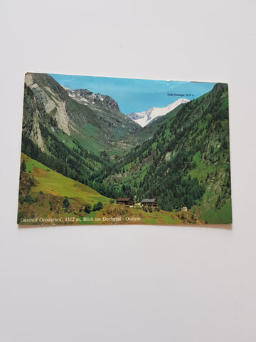 AK Gasthof Groderhof. Blick ins Dorfertal.